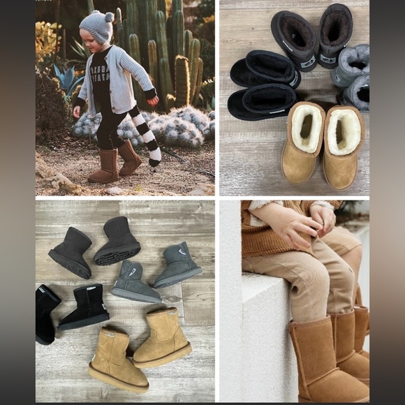 Aussie Merino Kids Suede Boots - Picture 3 of 8